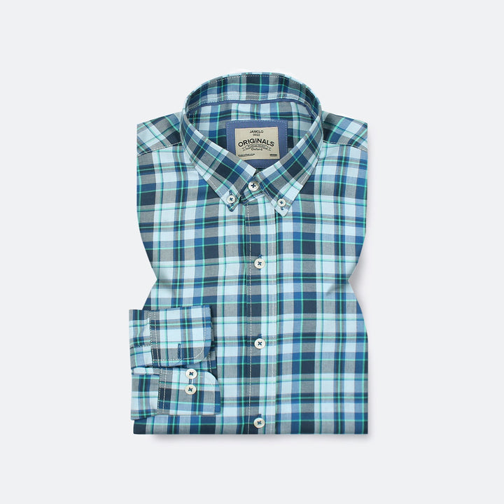 Blue Wide Check Shirt Jamclo Originals