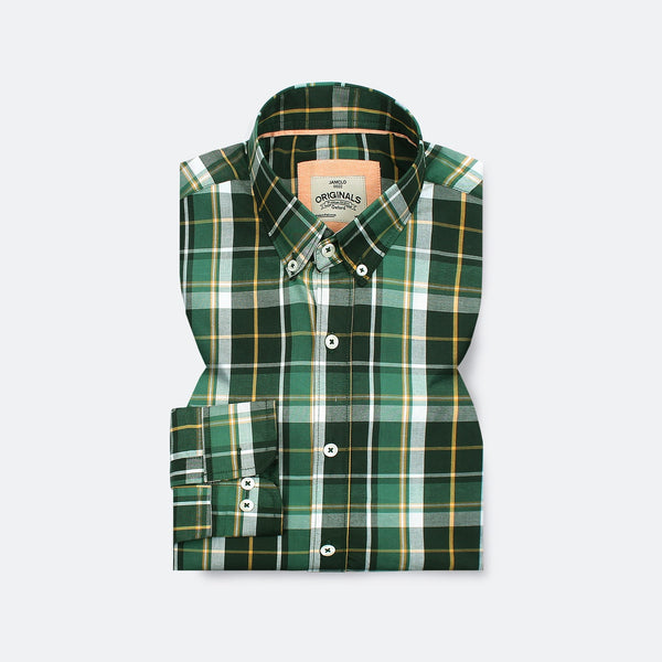 Green Wide Check Shirt Jamclo Originals