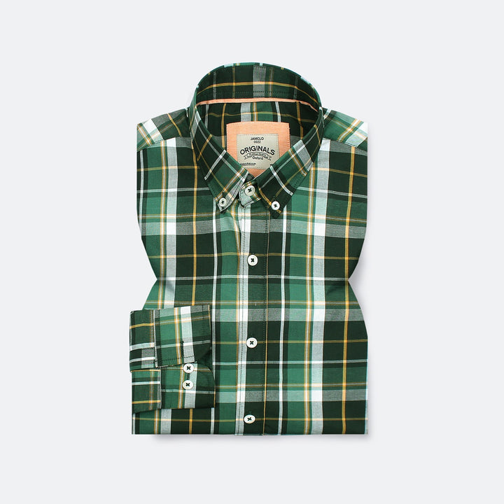 Green Wide Check Shirt Jamclo Originals