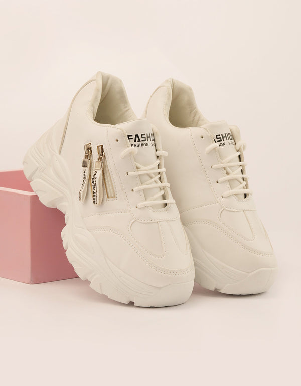 Ivory Urban Chunky Sneakers