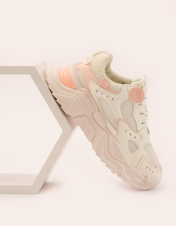 Petite Petal Pink-Accented Sneakers