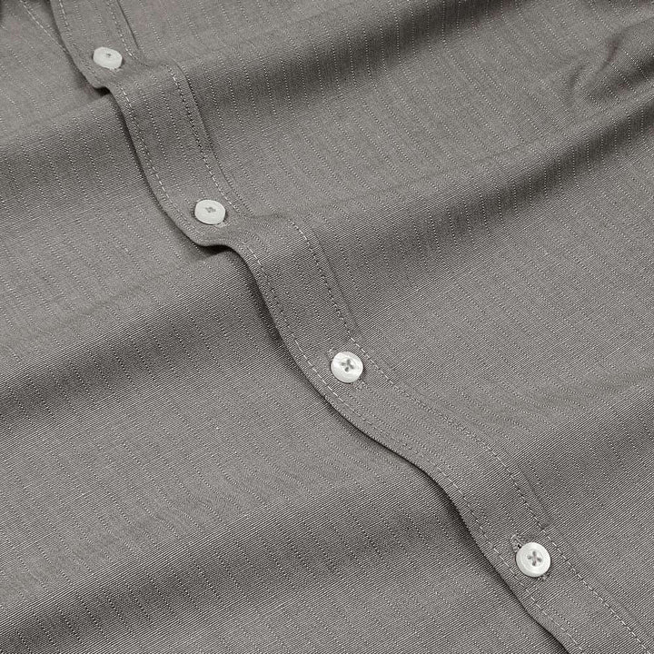 Natural Grey Oxford Shirt