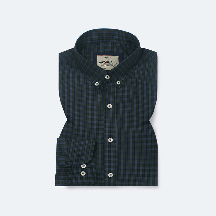 Green N' Navy Check Shirt Jamclo Originals