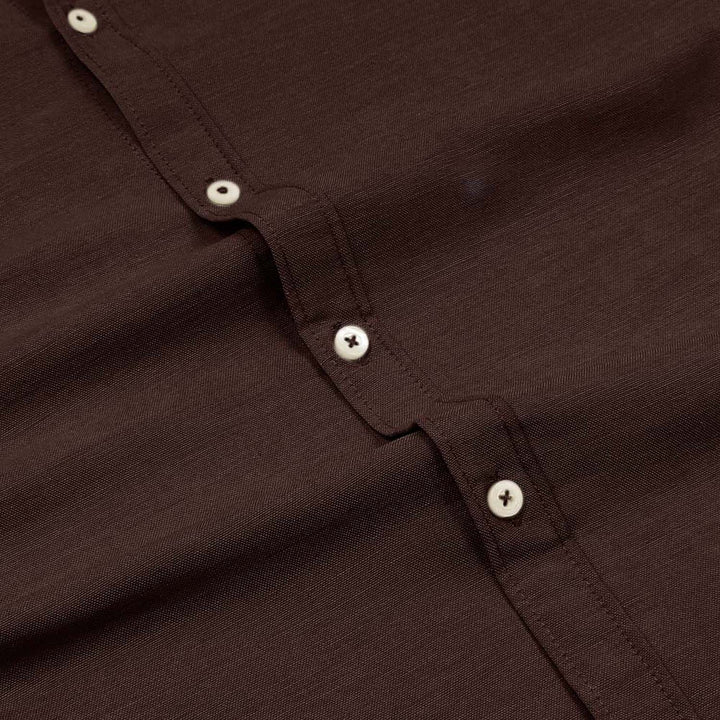 Cocoa Brown Oxford Shirt.