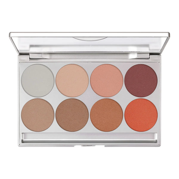 Kryolan Glamour Glow Palette – 8 Colors Elegance | Radiant Pressed Powder Highlighter Palette