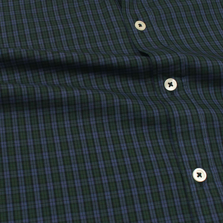 Green N' Navy Check Shirt.