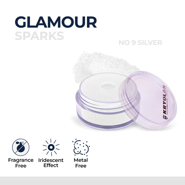 Kryolan Glamour Sparks – Iridescent Loose Powder for Radiant Sparkle