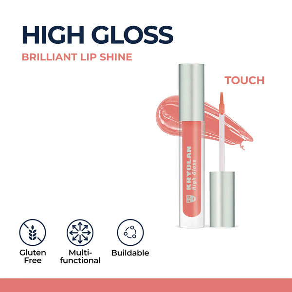 Kryolan High Gloss – Brilliant Lip Shine for Luminous Color & Radiance