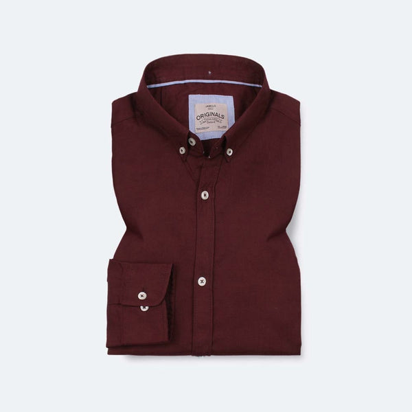 Marron Oxford Shirt