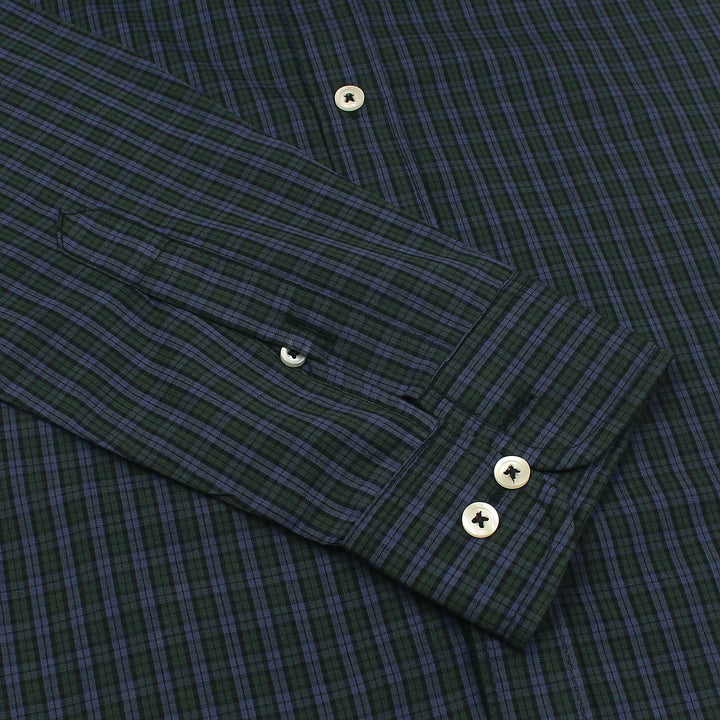 Green N' Navy Check Shirt.