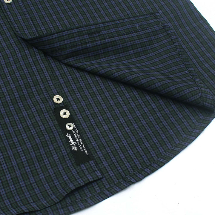 Green N' Navy Check Shirt.