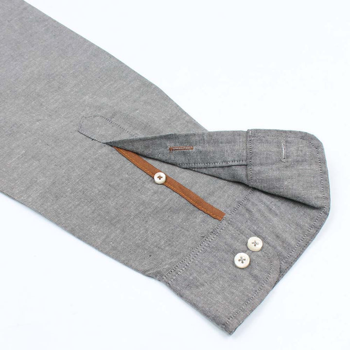 Double Tone Grey Oxford Shirt.