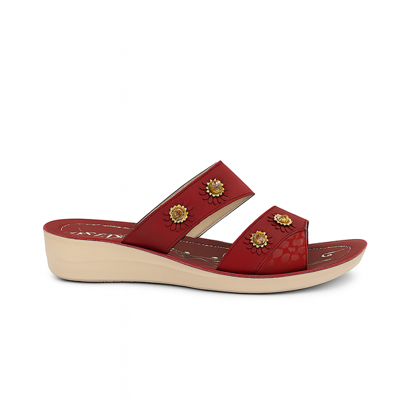 Women's Luxe PU Soft Slippers - Model 4502