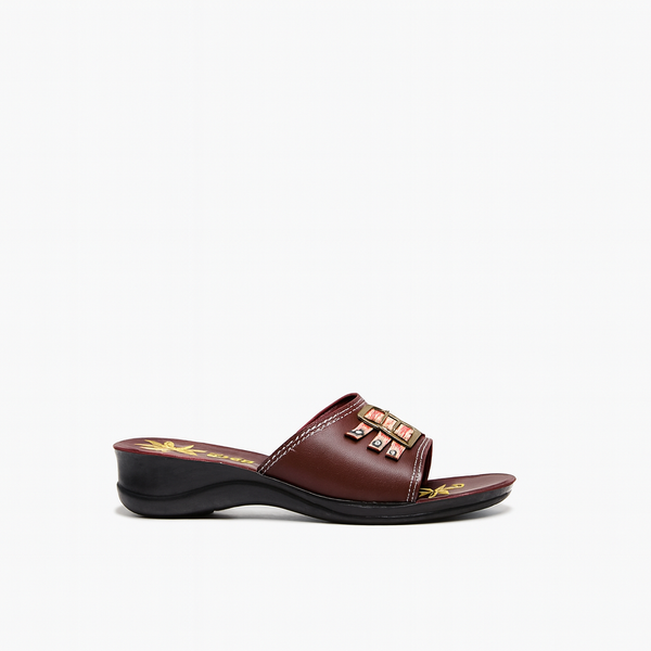 Women's Luxe PU Soft Slippers - Model 081