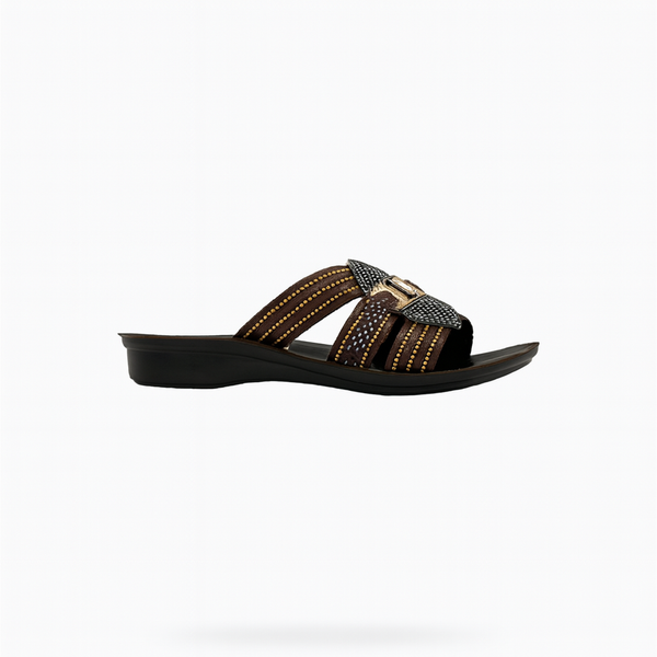 Women's Luxe PU Soft Slippers - Model 4604