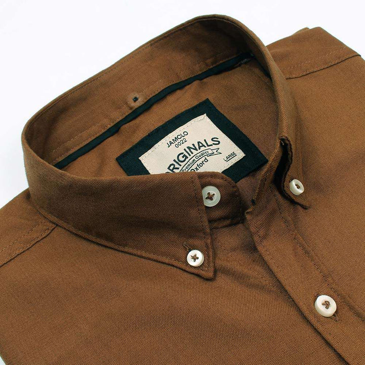 Chocolate Brown Oxford Shirt 