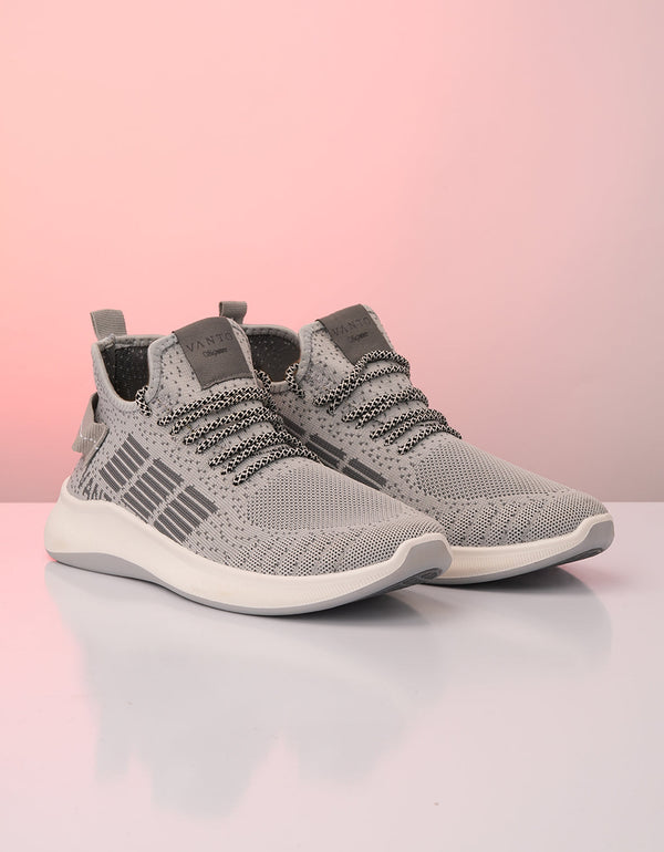 Urban Trek Gray Mesh Sneakers