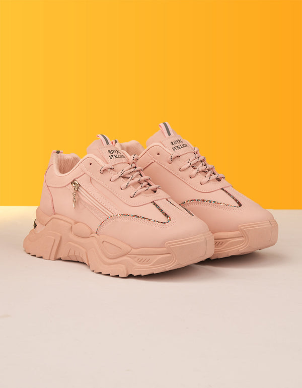 Petal Power Pink Chunky Trainers