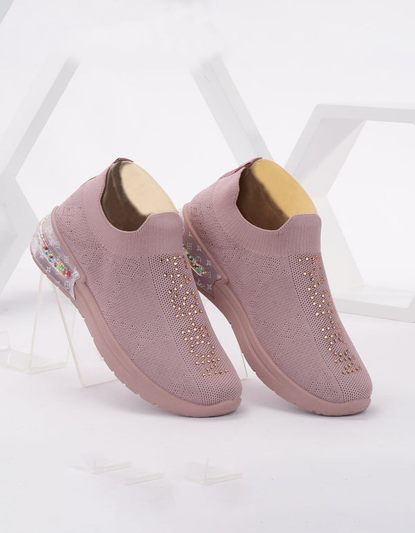 Blush Gem Slip-On Sneakers