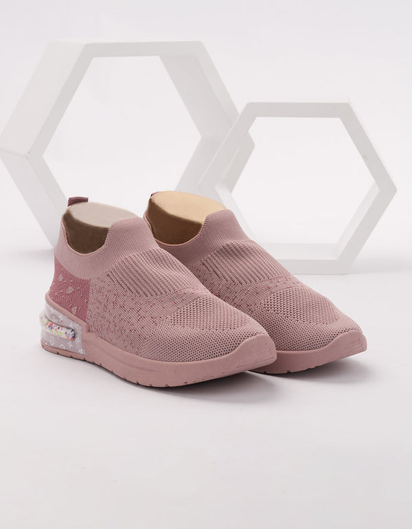 Rosette Glint Slip-On Sneakers