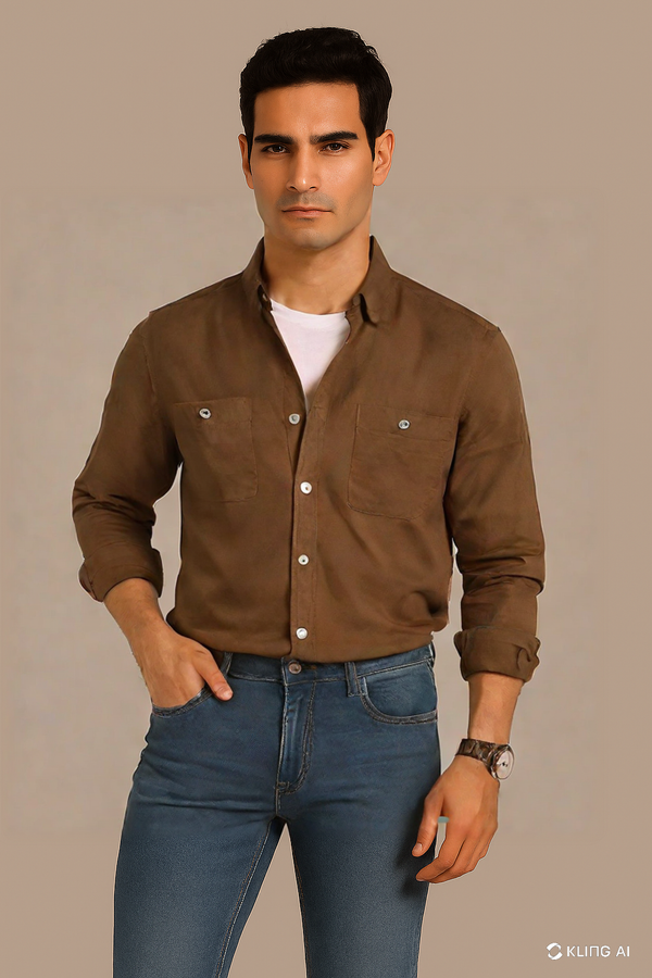 Chocolate Brown Oxford Shirt