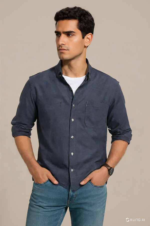 Dark Slate Oxford Shirt