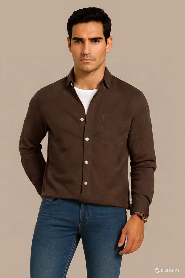 Cocoa Brown Oxford Shirt