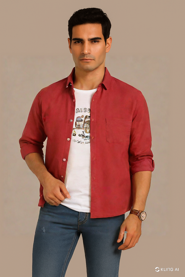 Ruby Red Oxford Shirt