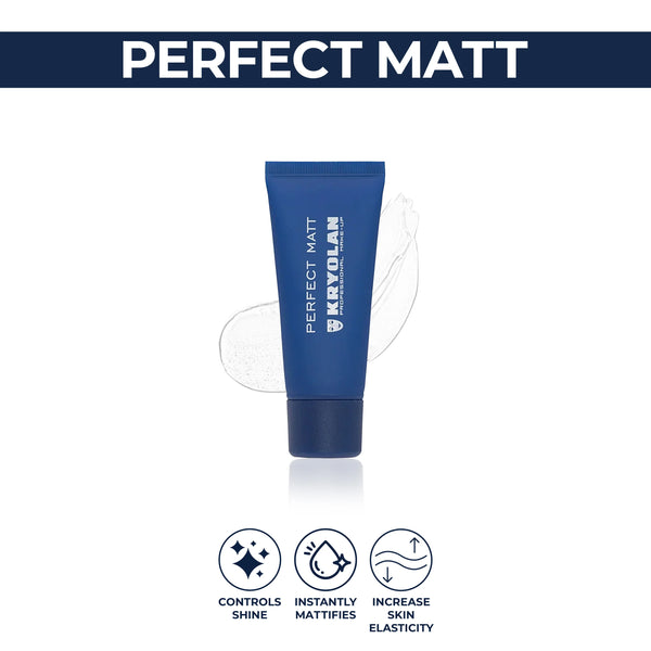 Kryolan Perfect Matt Primer – Professional Makeup Base – Long-Lasting Oil Control & Smooth Finish for TV, Theater, Stage & Acting