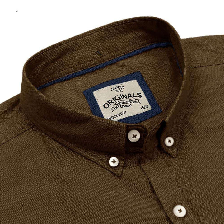 Kuro Brown Oxford Shirt