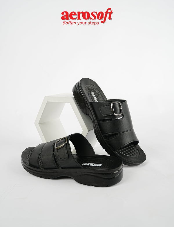 MEN SLIPPER MG-8603 BLACK