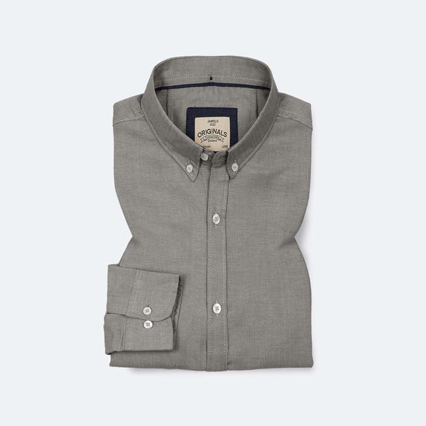 Natural Grey Oxford Shirt Jamclo Originals