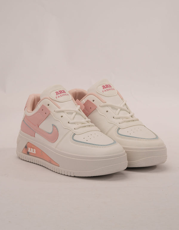 Blush Charm Platform Trainers