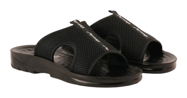 ARSFT Adaptation Men's PU Soft Slippers - Article 5103 (Black)