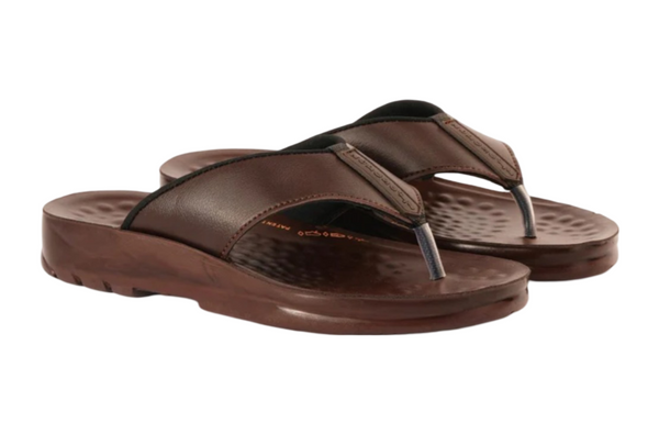 ARSFT Adaptation Men's PU Soft Slippers - Article 5101 (Brown)