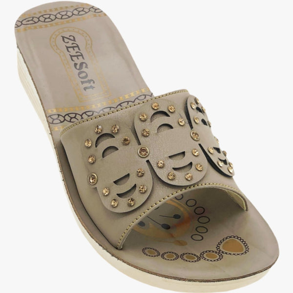 Women's Dreamy Soft Slippers - Model 2001 - Beige