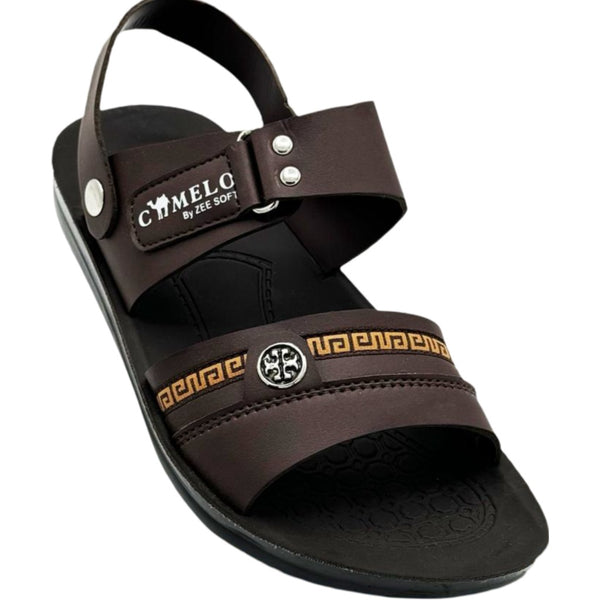 Aerosoft Adaptation Men's PU Slipper + Sandal - C-16 (Camelo)