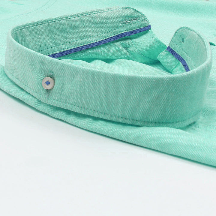 Sweet Aqua Oxford Shirt.