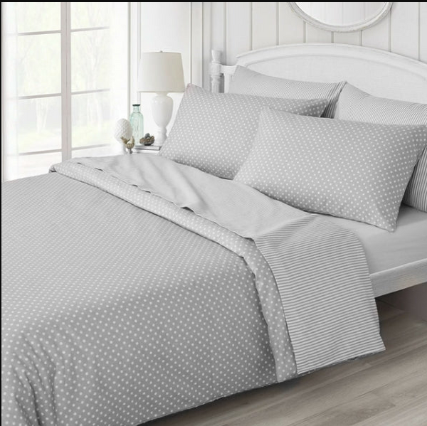 Pima Satin Luxury 6pcs Duvet Set # 7597 - Lisaili